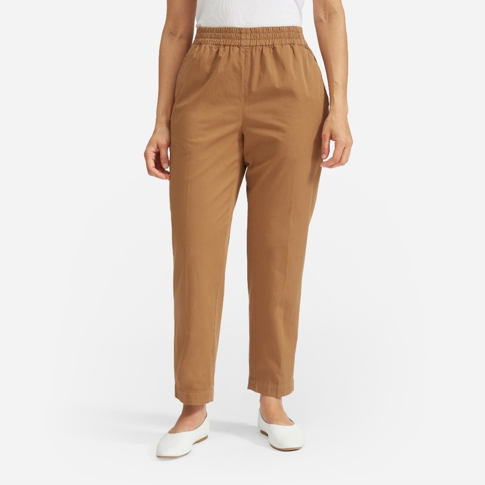 Everlane Tan The Easy Chino Pull On Ankle Pants 12
